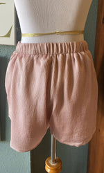 Fanco Light Mauve Tie Shorts