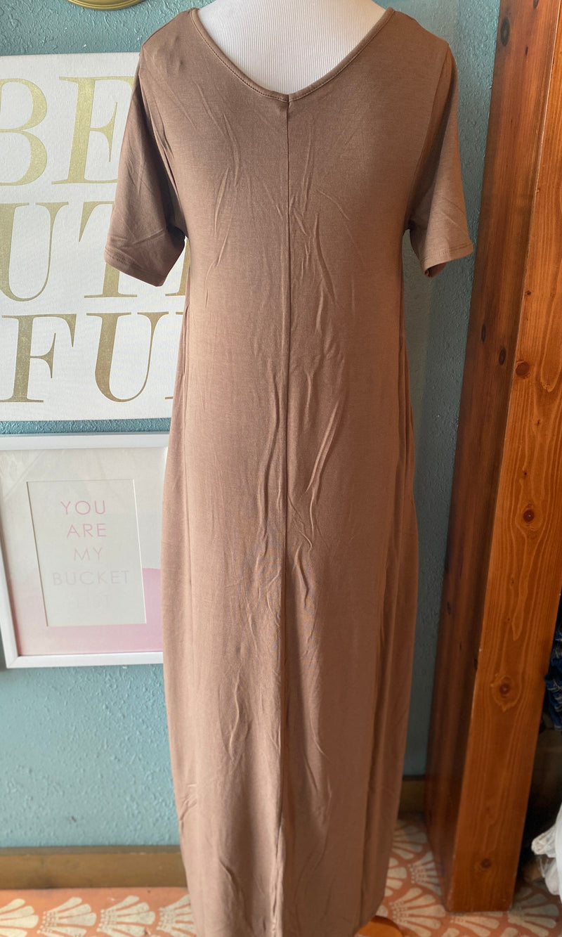 Zenana Brown Maxi Dress