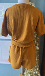 Perfect Peach Mustard Yellow Pajama Set