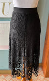 Sweet Adelyn Black Lace Skirt