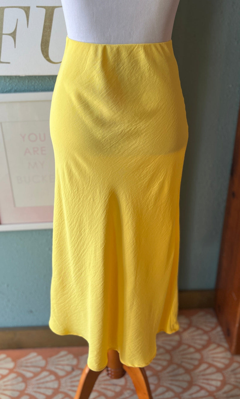 Sweet Adelyn Yellow Skirt