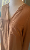 Mittoshop Brown Long Sleeve Button Down Dress