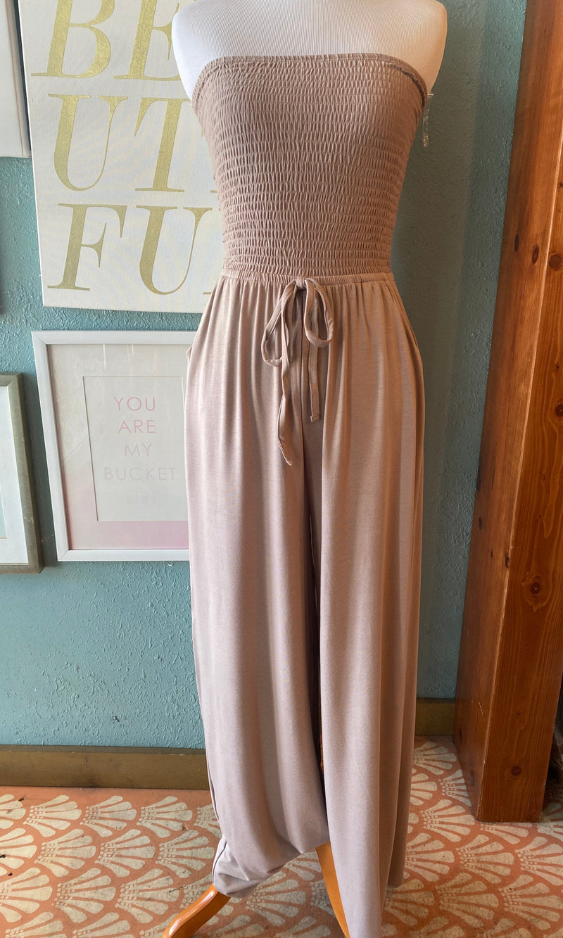 Zenana Dull Mauve Strapless Jumper