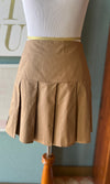 Le Lis Mocha Pleated Skirt