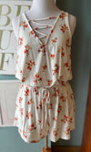Cy White Floral Romper
