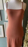 Popular Coral Strappy Mid Drift Dress