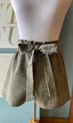 Must Have Heathered Grey Paperbag Tie Shorts
