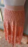 Sweet Adelyn Pink Lace Skirt