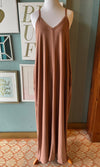 Zenana Warm Spice Brown Tank Maxi Dress